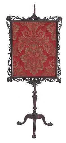 CHIPPENDALE STYLE CARVED MAHOGANY 37229e