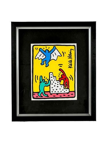 VINTAGE KEITH HARING POPART MIXED