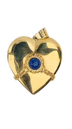 18 KARAT YELLOW GOLD HEART PENDANT18 3723c0