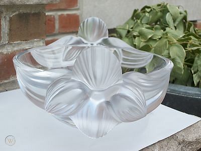 LALIQUE FRANCE LORIOL CENTERPIECE 3723ee