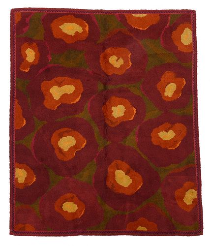 ANDY WARHOL INSPIRED FLOWERS RUG20th 3724b5