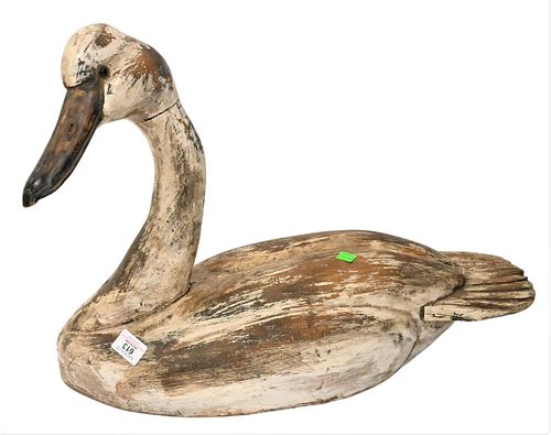WOOD SWAN DECOYWood Swan Decoy  374cee