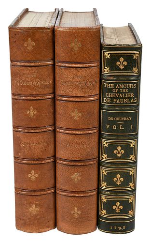 28 LEATHER BOUND BOOKS, FRENCH
