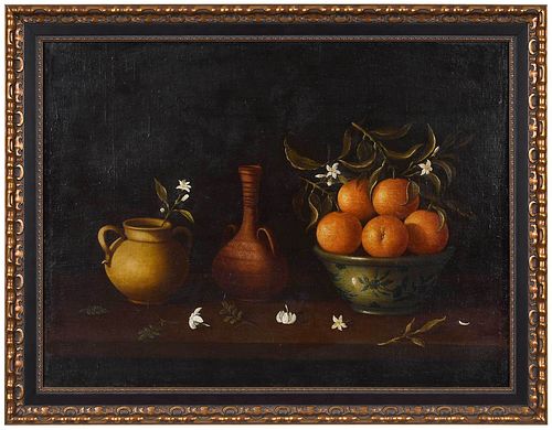 SPANISH SCHOOL STILL LIFE PAINTING(19th