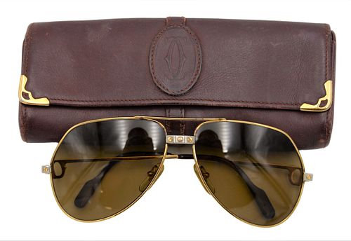 CARTIER FLIGHT STYLE SUNGLASSESCartier