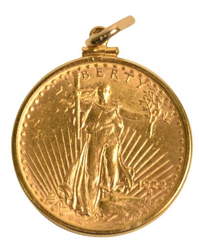 1922 SAINT GAUDENS $20 GOLD COIN1922