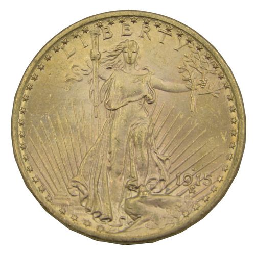 1915 SAINT GAUDENS 20 GOLD1915 374dae