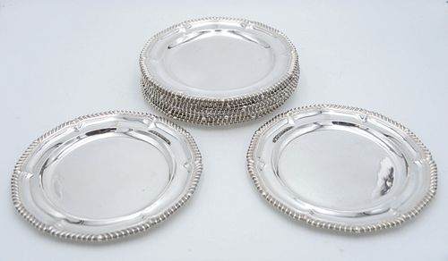 SET OF 12 ENGLISH SILVER SERVICE 374dcc