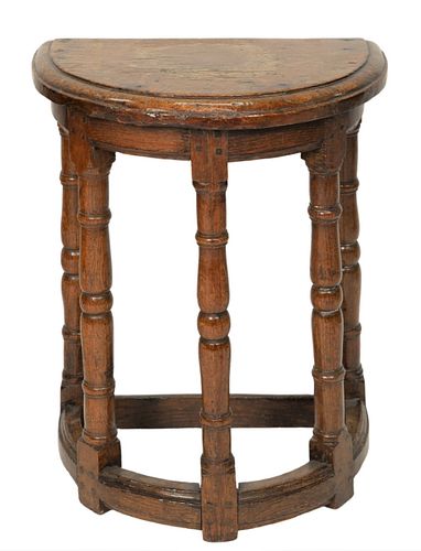 JACOBEAN OAK STAND/STOOLJacobean