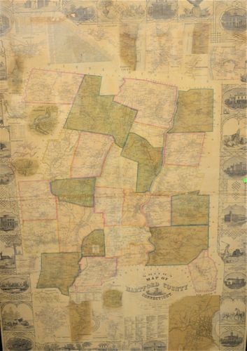 SMITH'S MAP OF HARTFORD COUNTY,