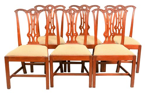 MARGOLIS SET OF SIX MAHOGANY CHIPPENDALE 374eb7