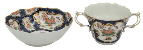 WORCESTER BLUE SCALE GROUND TWO-HANDLED