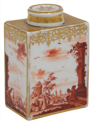 MEISSEN RECTANGULAR PORCELAIN TEA