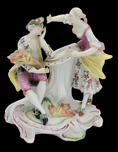 DERBY PALE FAMILY PORCELAIN GROUPDerby