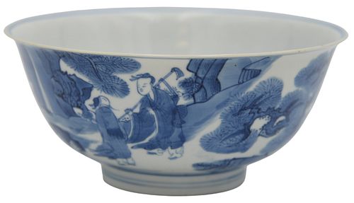 CHINESE BLUE AND WHITE BOWLChinese