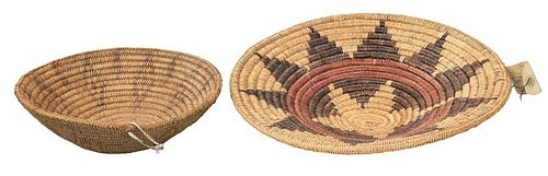 TWO NAVAJO BASKET TRAYS20th century  374f99