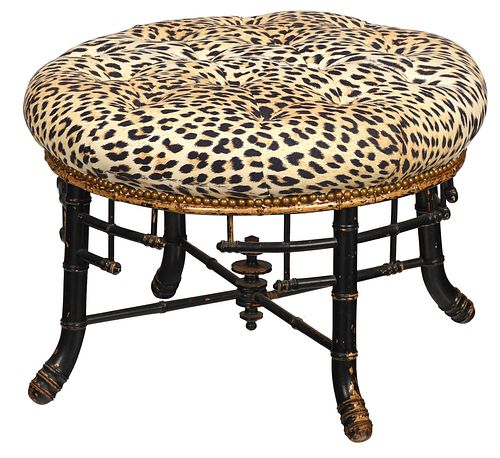 VICTORIAN FAUX BAMBOO LEOPARD PRINT