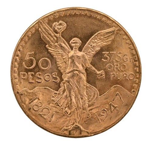 GOLD 50 PESO COINGold 50 Peso Coin  3750f4