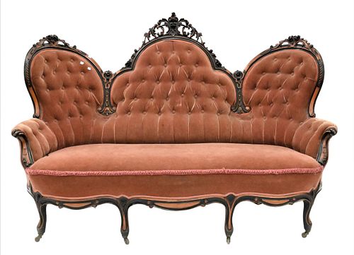 VICTORIAN HIGH BACK UPHOLSTERED