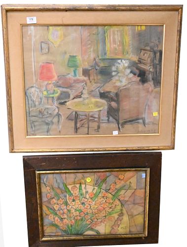 THREE PIECE LOT OF FRAMED ABSTRACT 375168