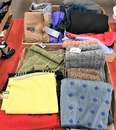 FOUR BOX LOTS OF WOOL AND CASHMERE