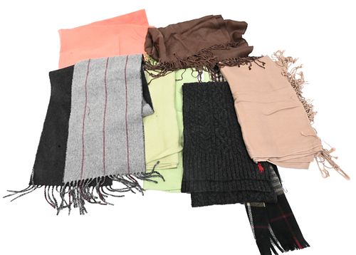 GROUPING OF EIGHT SCARVESGrouping