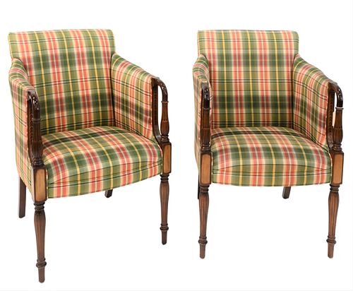 A PAIR OF SOUTHWOOD UPHOLSTERED 375194