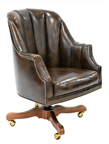 JOHN WIDDICOMB LEATHER OFFICE CHAIRJohn