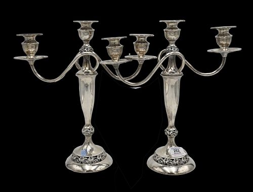 A PAIR OF STERLING SILVER CANDELABRASA 3751b3