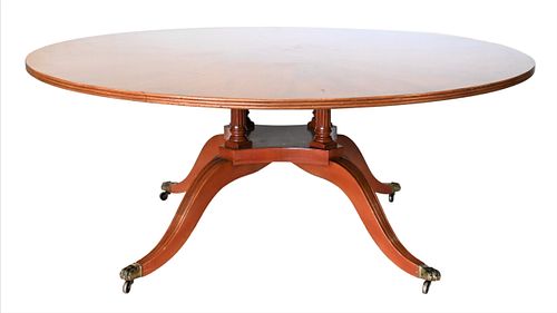 ROUND MAHOGANY DINING TABLERound