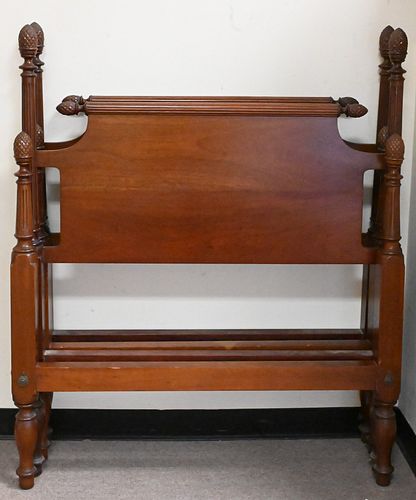 PAIR OF MARGOLIS MAHOGANY TWIN