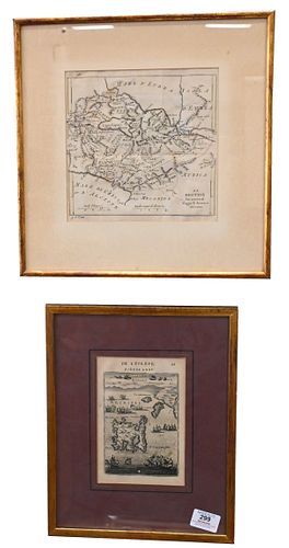 GROUP OF THREE FRAMED MAPSGroup 3751e4