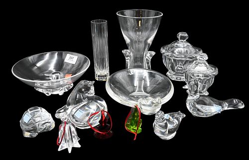 LARGE LOT OF BACCARAT AND STEUBEN 375203