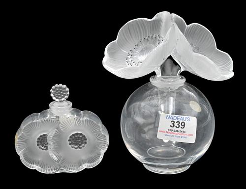 TWO LALIQUE CRYSTAL PIECESTwo Lalique 375205
