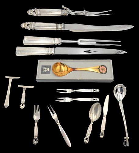 13 PIECE GEORG JENSEN STERLING 375220