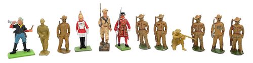 FOUR BOX LOTS OF LEAD TOY SOLDIERS 37523f