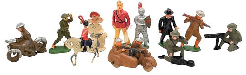 FOUR BOX LOTS OF LEAD TOY SOLDIERS 375240