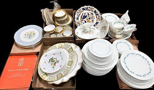 SEVEN TRAY LOTS OF PORCELAIN CHINASeven 375285