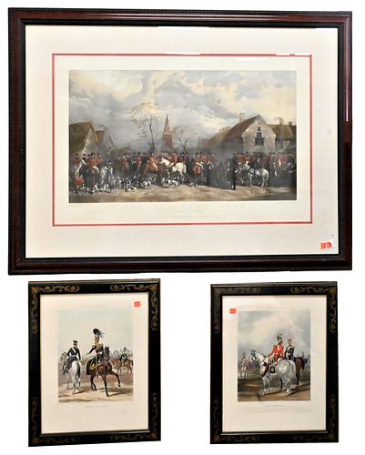 SPORTING LOT OF FRAMED LITHOGRAPHS 3752ba