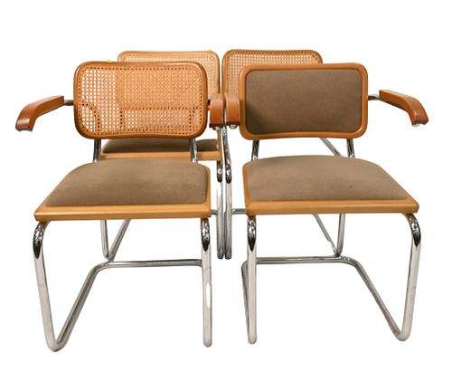 SET OF FOUR MARCEL BREUER STYLE 3752e2