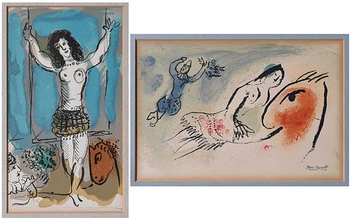 TWO MARC CHAGALL LITHOGRAPHS(French/Russian,1887-1985)

Carte