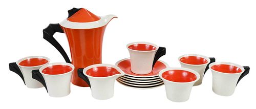 CLARICE CLIFF MILANO COFFEE SERVICEBritish  375368