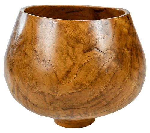 RUDE OSOLNIK BURL OAK BOWL New 37538e