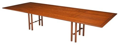 DAVID GOLDBERG WALNUT DINING TABLE20th 375398