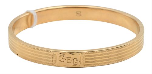 14 KARAT YELLOW GOLD BANGLE BRACELET14