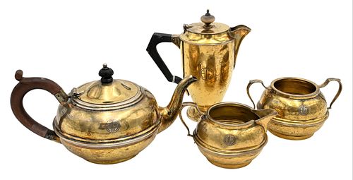 FOUR PIECE ENGLISH SILVER TEA SETFour 375445