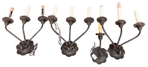 FOUR IRON SCONCESFour Iron Sconces  375460