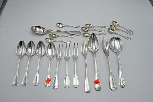 21 PIECE GROUP OF CONTINENTAL SILVER21 3754cb