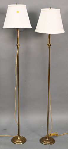 PAIR OF DIMINUTIVE BRASS AND BRONZE 3754f8