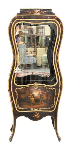 LOUIS XV STYLE CURIO CABINETLouis